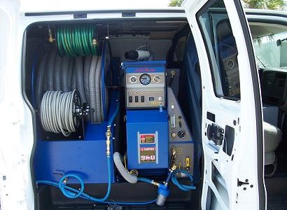 Truck mounted carpet cleaning